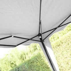 INNOV'AXE Tonnelle De Jardin Blanche 3x3m 180g/m² Oviala - Blanc -Tente de réception Soldes 10697411 2