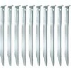 AMANKA Set 10 Piquets XL En Acier Galvanisé 230x23mm Sardines Métalliques En V Pour Tentes De Camping Terrain Sablonneux -Tente de réception Soldes 10978089 1
