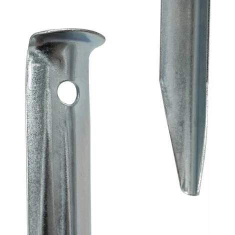 AMANKA Set 10 Piquets XL En Acier Galvanisé 230x23mm Sardines Métalliques En V Pour Tentes De Camping Terrain Sablonneux 5 AMANKA Set 10 Piquets XL En Acier Galvanisé 230x23mm Sardines Métalliques En V Pour Tentes De Camping Terrain Sablonneux – Image 3