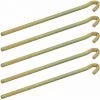 AMANKA Set De 5 Piquets En Acier Galvanisé 220x6mm Sardines En Métal Forme Carrée Avec Crochet Pour Tentes De Camping -Tente de réception Soldes 10987258 1