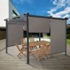 IDMARKET Lot De 3 Stores Enrouleurs L.124 X H. 225 CM Pour Pergola Taupe - Taupe 2 IDMARKET Lot De 3 Stores Enrouleurs L.124 X H. 225 CM Pour Pergola Taupe - Taupe -Tente de réception Soldes 11156809 1