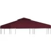 VidaXL Toile Supérieure Double De Belvédère 310 G/m² 3x3 M Bordeaux - Rouge 1 VidaXL Toile Supérieure Double De Belvédère 310 G/m² 3x3 M Bordeaux - Rouge -Tente de réception Soldes 11311045 1