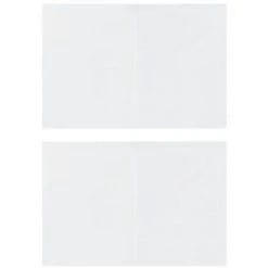 VidaXL Parois De Tente De Réception 2 Pcs Et Fermeture éclair PE Blanc - Blanc