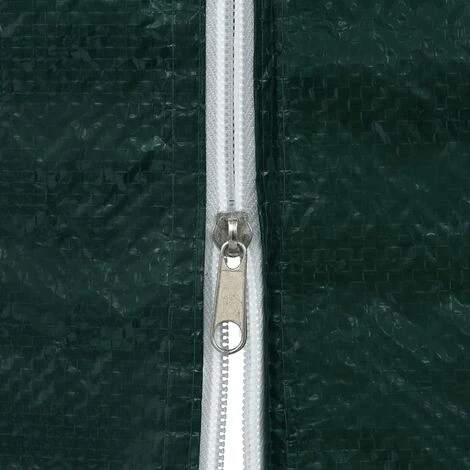 VidaXL Paroi De Tente Réception 2 Pcs Avec Fermeture éclair PE Vert - Vert 5 VidaXL Paroi De Tente Réception 2 Pcs Avec Fermeture éclair PE Vert - Vert - Image 3