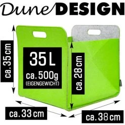 DUNEDESIGN 4 Boîtes De Rangement Feutre 33x33x38 Cm Kallax Panier Feutrine Ikea Bleu Vert -Tente de réception Soldes 11486268 3