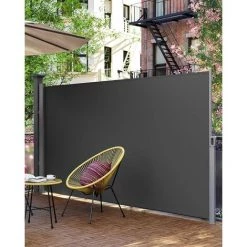 SONGMICS Alu Store Latéral 350 X 160cm Auvent Rétractable Extérieur Brise Vue Pour Terrasse Anthracite GSA165G - Anthracite 8 SONGMICS Alu Store Latéral 350 X 160cm Auvent Rétractable Extérieur Brise Vue Pour Terrasse Anthracite GSA165G - Anthracite -Tente de réception Soldes 11488388 2