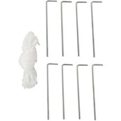 VidaXL Tente De Réception Avec 4 Parois En Maille 3 X 3 M - Blanc -Tente de réception Soldes 11491373 5