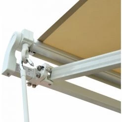 Outsunny Store Banne Manuel Rétractable Alu. Polyester Imperméabilisé Haute Densité 3,5L X 2,5l M Beige - Beige -Tente de réception Soldes 11491460 5