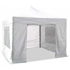 TERRE JARDIN Lot De 4 Murs Pour Tonnelle Pliante 3 X 3 M Blanc - Blanc