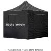 GREADEN Pack 4 CÔTÉS ( SANS STRUCTURE ) - NOIR - 3 MURS PLEINS AVEC UNE PORTE 420D POLYESTER ENDUCTION PVC 3X3M GAMME 40MM