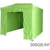 GREADEN Pack 4 CÔTÉS ( SANS STRUCTURE ) - VERT - 3 MURS PLEINS AVEC UNE PORTE 300G/M2 POLYESTER ENDUCTION PVC 3X3M GAMME 40MM