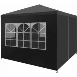 VidaXL Tente De Réception 3 X 3 M Anthracite - Anthracite