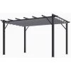 Habrita Pergola 100% Aluminium Couleur Grise 4,00 X 3,00 X 2,30 M - 12 M2 -Tente de réception Soldes 11754623 1