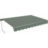 HABITAT ET JARDIN Store Banne En Aluminium "Ombra 3" - 4 X 2.50 M - Gris Foncé