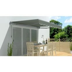 HABITAT ET JARDIN Store Banne En Aluminium "Ombra 3" - 4 X 2.50 M - Gris Foncé -Tente de réception Soldes 12193829 3