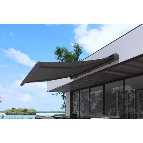 CONCEPT-USINE Store Banne Motorisé 3 X 2,5 M LED Gris Polyester CETO - Gris 4 CONCEPT-USINE Store Banne Motorisé 3 X 2,5 M LED Gris Polyester CETO - Gris - Image 2