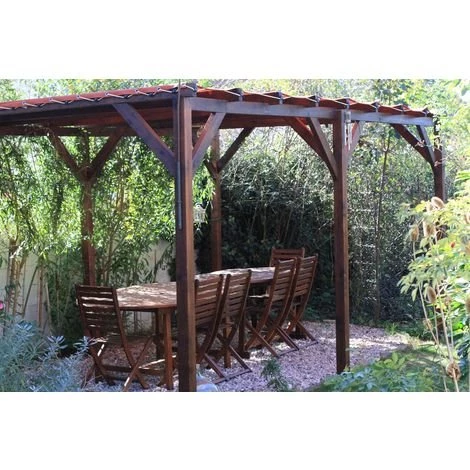 WMU Pergola Bois |15m² - 3 X 5| Autoportée - Origine FR - (Option 1 - Sans Visserie Et Pieds) 3 WMU Pergola Bois |15m² - 3 X 5| Autoportée - Origine FR - (Option 1 - Sans Visserie Et Pieds)