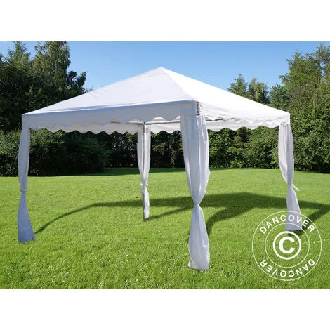 DANCOVER Tente De Réception UNICO 3x3m, Blanc - Blanc 4 DANCOVER Tente De Réception UNICO 3x3m, Blanc - Blanc - Image 2