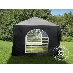 DANCOVER Tente De Réception UNICO 3x3m, Noir - Noir