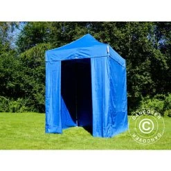 DANCOVER Tente Pliante Chapiteau Pliable Tonnelle Pliante Barnum Pliant FleXtents Basic V.2, 2x2m Bleu, Avec 4 Cotés - Bleu 9 DANCOVER Tente Pliante Chapiteau Pliable Tonnelle Pliante Barnum Pliant FleXtents Basic V.2, 2x2m Bleu, Avec 4 Cotés - Bleu -Tente de réception Soldes 12729217 3