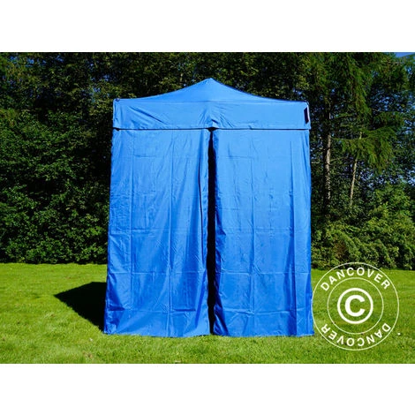 DANCOVER Tente Pliante Chapiteau Pliable Tonnelle Pliante Barnum Pliant FleXtents Basic V.2, 2x2m Bleu, Avec 4 Cotés - Bleu 6 DANCOVER Tente Pliante Chapiteau Pliable Tonnelle Pliante Barnum Pliant FleXtents Basic V.2, 2x2m Bleu, Avec 4 Cotés - Bleu – Image 4