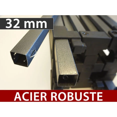 DANCOVER Tente Pliante Chapiteau Pliable Tonnelle Pliante Barnum Pliant FleXtents Basic V.2, 2x2m Rouge - Rouge 4 DANCOVER Tente Pliante Chapiteau Pliable Tonnelle Pliante Barnum Pliant FleXtents Basic V.2, 2x2m Rouge - Rouge – Image 2