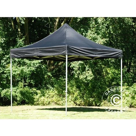 DANCOVER Tente Pliante Chapiteau Pliable Tonnelle Pliante Barnum Pliant FleXtents PRO 3x3m Noir - Noir 4 DANCOVER Tente Pliante Chapiteau Pliable Tonnelle Pliante Barnum Pliant FleXtents PRO 3x3m Noir - Noir - Image 2