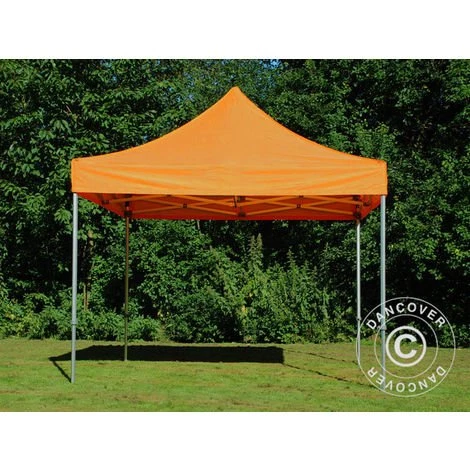 DANCOVER Tente Pliante Chapiteau Pliable Tonnelle Pliante Barnum Pliant FleXtents PRO 3x3m Orange - Orange 3 DANCOVER Tente Pliante Chapiteau Pliable Tonnelle Pliante Barnum Pliant FleXtents PRO 3x3m Orange - Orange