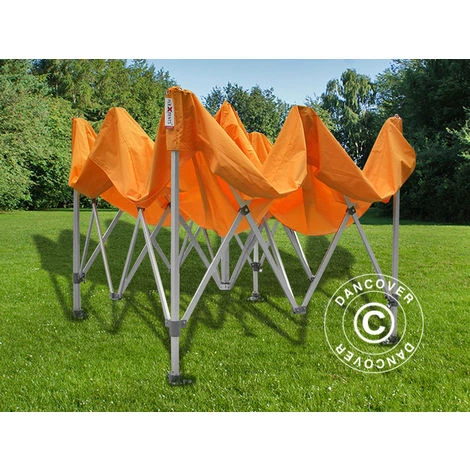 DANCOVER Tente Pliante Chapiteau Pliable Tonnelle Pliante Barnum Pliant FleXtents PRO 3x3m Orange - Orange 7 DANCOVER Tente Pliante Chapiteau Pliable Tonnelle Pliante Barnum Pliant FleXtents PRO 3x3m Orange - Orange - Image 5
