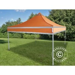 DANCOVER Tente Pliante Chapiteau Pliable Tonnelle Pliante Barnum Pliant FleXtents PRO, Tente De Chantier 3x3m Orange Réfléchissant - Orange 9 DANCOVER Tente Pliante Chapiteau Pliable Tonnelle Pliante Barnum Pliant FleXtents PRO, Tente De Chantier 3x3m Orange Réfléchissant - Orange -Tente de réception Soldes 12729366 3