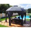 Tonnelle De Jardin Swing & Harmonie® Ronde Anthracite 2 Tonnelle De Jardin Swing & Harmonie® Ronde Anthracite -Tente de réception Soldes 1296245 1