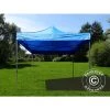 DANCOVER Tente Pliante Chapiteau Pliable Tonnelle Pliante Barnum Pliant FleXtents Basic V.2, 4x4m Bleu - Bleu -Tente de réception Soldes 12978347 1