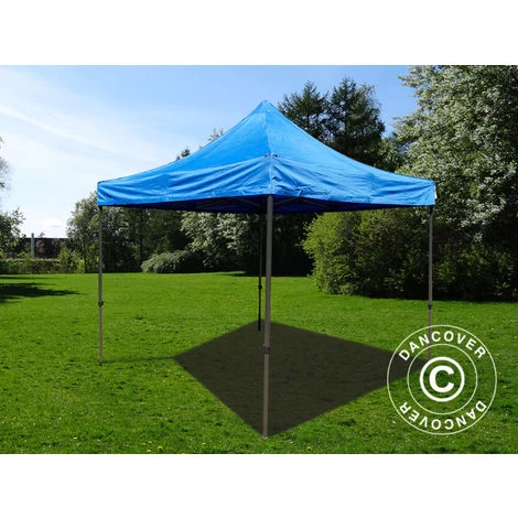 DANCOVER Tente Pliante Chapiteau Pliable Tonnelle Pliante Barnum Pliant FleXtents Basic V.2, 4x4m Bleu - Bleu 5 DANCOVER Tente Pliante Chapiteau Pliable Tonnelle Pliante Barnum Pliant FleXtents Basic V.2, 4x4m Bleu - Bleu - Image 3