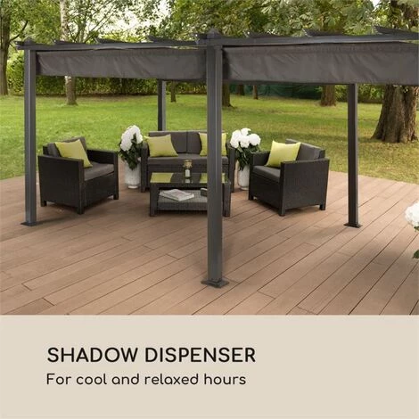 Blumfeldt Pantheon Roof Toit De Rechange Pour Pergola De Jardin 3 X 6 M Gris 4 Blumfeldt Pantheon Roof Toit De Rechange Pour Pergola De Jardin 3 X 6 M Gris – Image 2