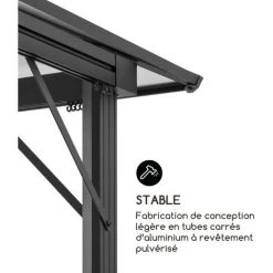 Blumfeldt Pantheon Solid Sky Pergola 3 X 3m Toît Polycarbonate -Tente de réception Soldes 12991777 5