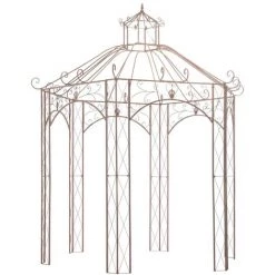 Pavillon De Jardin Marron Antique 3 M Fer VidaXL