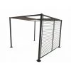 CONCEPT-USINE Pergola 4 Toiles Coulissantes 3x3m Gris & Taupe AGRA - Gris -Tente de réception Soldes 13542560 1