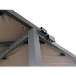 CONCEPT-USINE Pergola Coulissante Avec Roues 5,5x2,5m GIBARA - Gris -Tente de réception Soldes 13542561 4