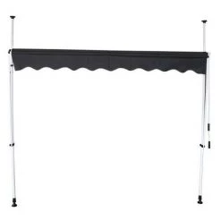 INTEROUGE Store Banne Auvent Avancée De Toit Rétractable Manuel - 2m -Tente de réception Soldes 13666991 3