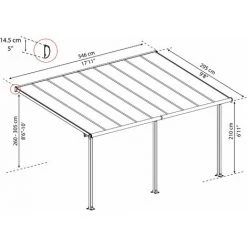 Palram - Canopia | Pergola Olympia 3X5.5 Blanche 11 Palram - Canopia | Pergola Olympia 3X5.5 Blanche -Tente de réception Soldes 13736153 5