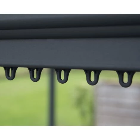 Palram - Canopia | Tonnelle De Jardin Palermo 3X3 Grise 6 Palram - Canopia | Tonnelle De Jardin Palermo 3X3 Grise – Image 4