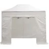 INTEROUGE Lot Complet Baches Laterales 2x3m Polyester 300g/m2 - 3 Pleins + 1 Porte -Tente de réception Soldes 13900784 1