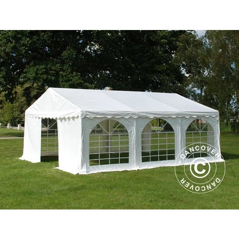 DANCOVER Tente De Réception Original 5x6m PVC, Blanc - Blanc 3 DANCOVER Tente De Réception Original 5x6m PVC, Blanc - Blanc