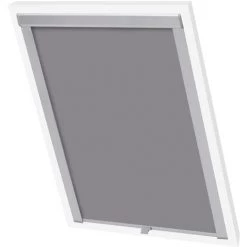 VIDAXL Store Occultant Roulant Gris MK08 - Habillages De Fenêtre - Stores Vénitiens Et Stores En Toile - Gris - Gris -Tente de réception Soldes 14265057 2