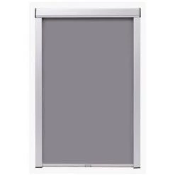 VIDAXL Store Occultant Roulant Gris MK08 - Habillages De Fenêtre - Stores Vénitiens Et Stores En Toile - Gris - Gris -Tente de réception Soldes 14265057 3