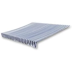 VIDAXL Toile D'auvent Bleu Et Blanc 336x246 Cm - Pelouses Et Jardins - Vie En Extérieur - Stores Extérieurs - Bleu - Bleu -Tente de réception Soldes 14269867 3