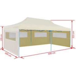 Tente De Réception Pliable 3 X 6 M Crème VidaXL - Crème 9 Tente De Réception Pliable 3 X 6 M Crème VidaXL - Crème -Tente de réception Soldes 1462072 3