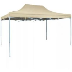Vidaxl Tente Pliable 3 X 4,5 M Blanc Creme