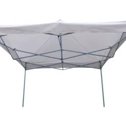 PrimeMatik - Tonnelle Pliante Blanc Tente 300x300cm Avec Des Tissus Latéraux -Tente de réception Soldes 14659988 2