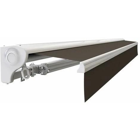 SUNNY INCH ® Store Banne Demi Coffre Motorisé Et Manuel Pour Terrasse - Taupe - Longueur 2.5 M Et Largeur 2 M - Taupe 3 SUNNY INCH ® Store Banne Demi Coffre Motorisé Et Manuel Pour Terrasse - Taupe - Longueur 2.5 M Et Largeur 2 M - Taupe
